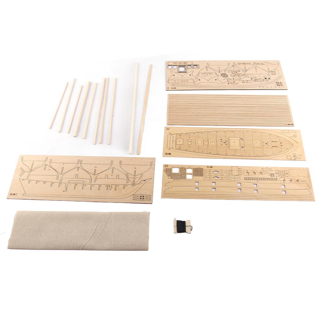 Kit de Bateau à Voile en Bois Bateau Décoration de Modèle DIY Maison Cadeaux Bateau Jouet pour Enfants