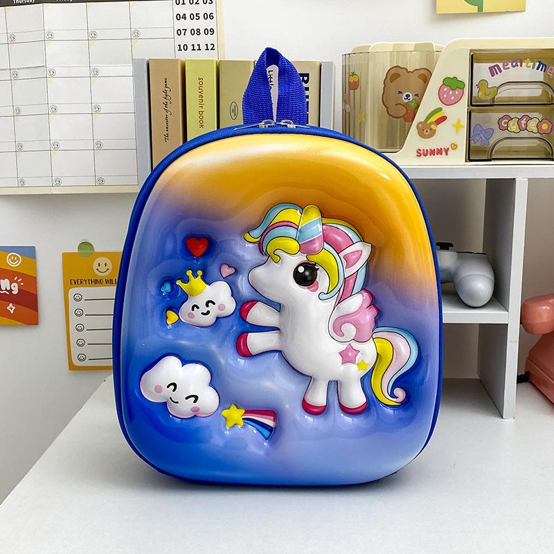 Children's Schoolbag Kindergarten Schoolbag Large Capacity Hard Shell Children's Backpack Cartoon 3D Three-dimensional Backpack