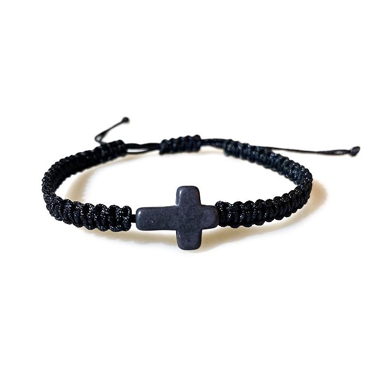 Turquoise Cross Handmade Adjustable Unisex Bracelet/Anklet