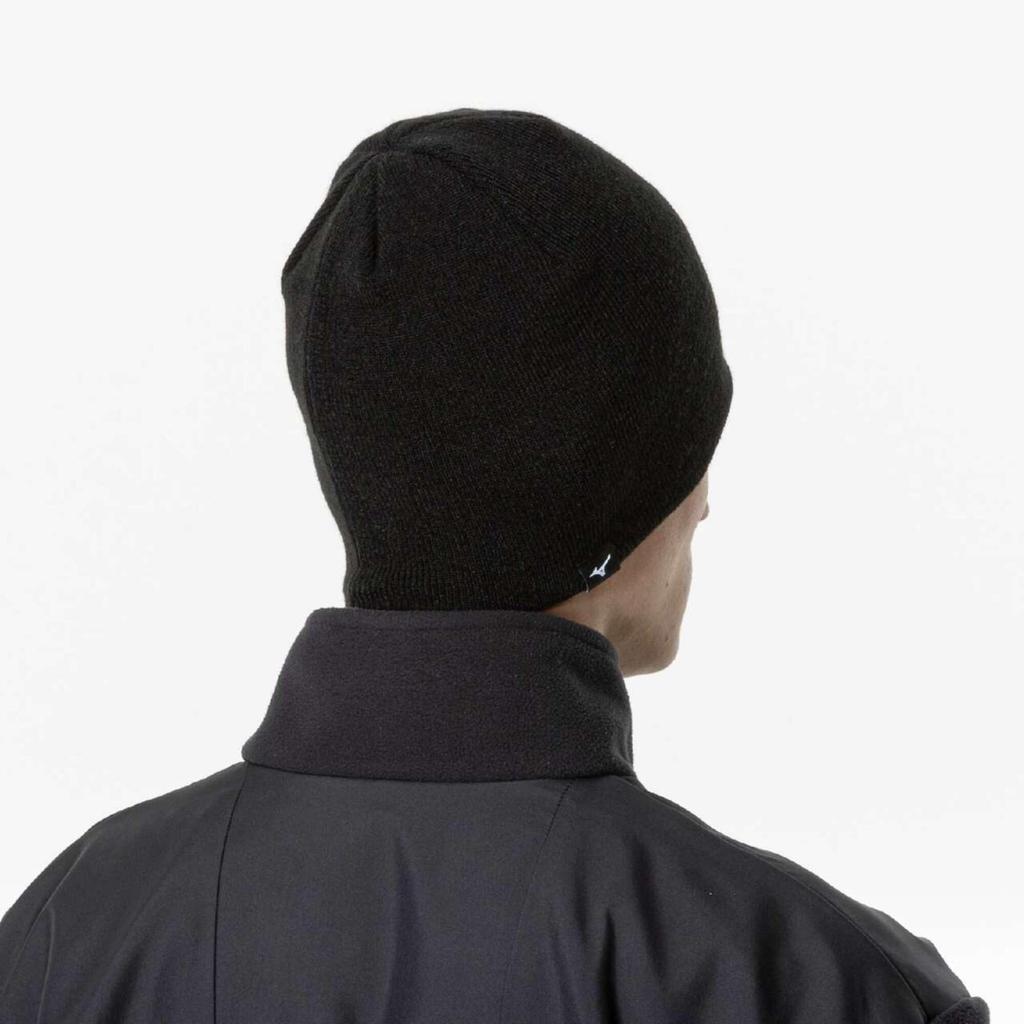 Mizuno MORELIA Knit Beanie Cold Weather One Size Fits Most Cap, Protection, Black, (P2MYB515)