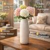 9.5Inches Aesthetic Vase| Decorative Accent Piece for Dining Table| Centerpiece Flower Pot for Living Room| Ceramic Flower Vase for Home Décor