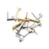 20Pcs/Lot Stainless Steel Earring Hooks Bar Tube Stud Earrings Ear Wires Connector for DIY Earrings Jewelry Making Findings
