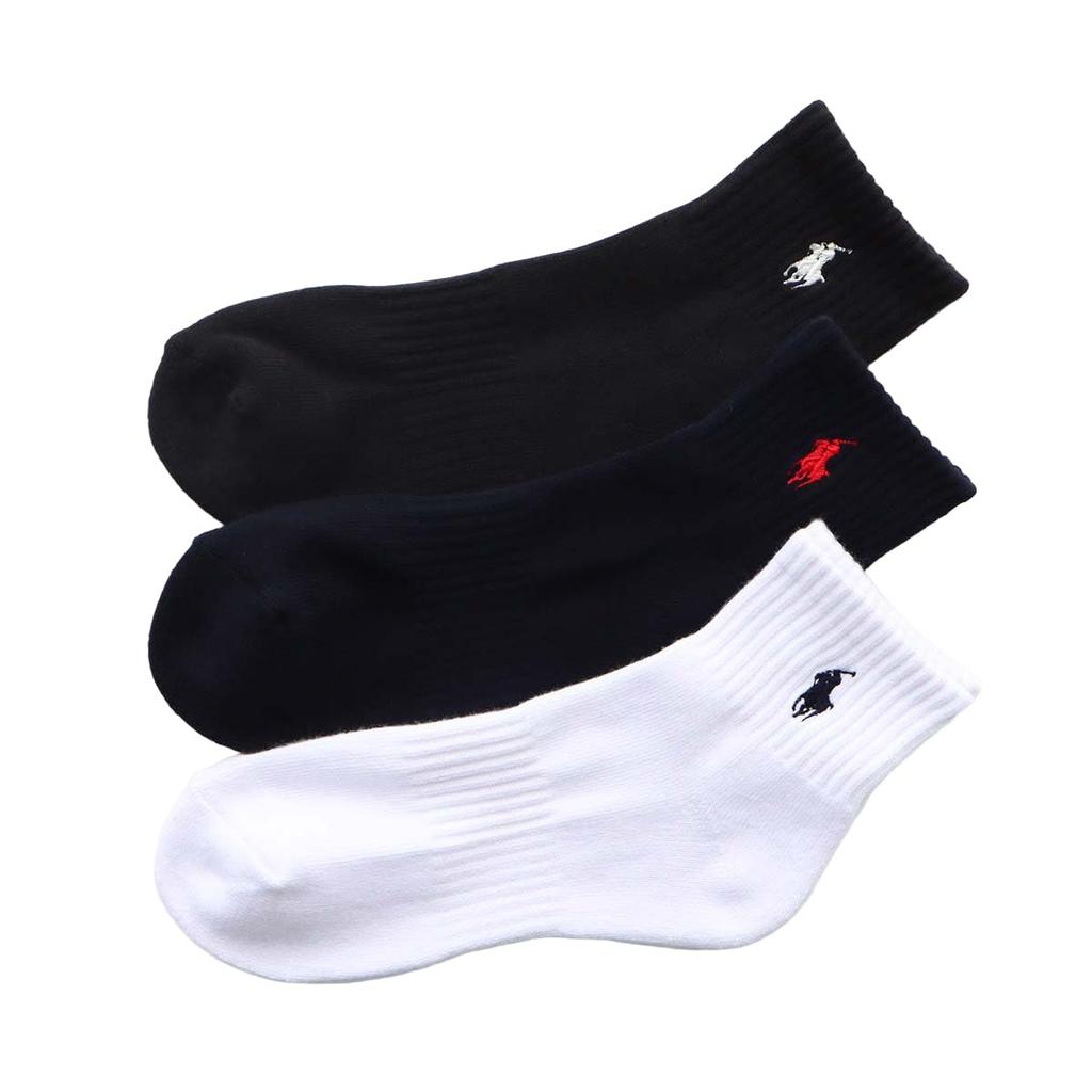 POLO RALPH LAUREN SocksSet 3Polo Womens Pile Sole One Point Short Socks Unisex Adult