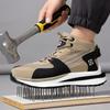 Plus Size 38-50 Fashion  Men Work Safety Boots Sneakers Indestructible Labor Protection Shoes Steel Toe Male Footwear