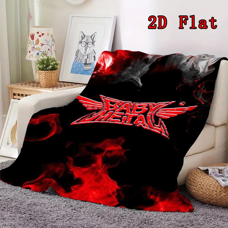 BABYMETAL 2D Flat Pattern Flannel Blanket High quality All Seasons Warmth and Comfort Perfect for Christmas Gifts.NMT0928023