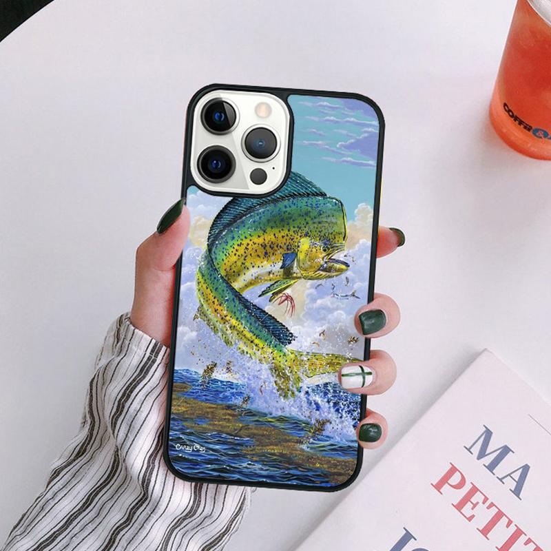 Mahi gamefish Phone Case For iPhone 17 Air 14 13 12 16Pro Max 15  Plus Cover Shell Max coque