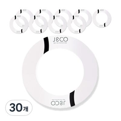 J&CO Warmer Collar White, 30 Pieces
