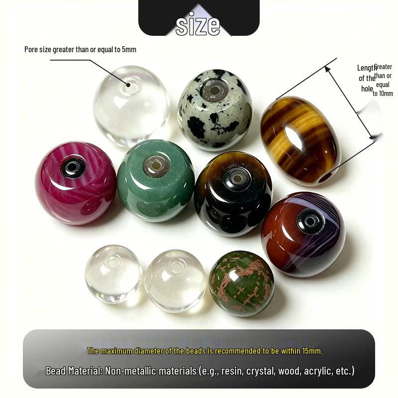 NFC AI Smart Crystal Beads: Customizable DIY Bracelet for Cultural and Creative Wearables