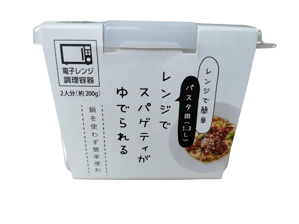 Inomata Chemical Microwave Pasta Clear White 1714