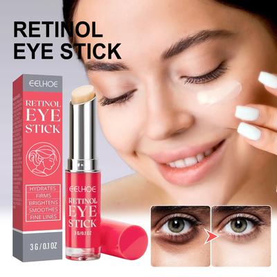 Retinol-Augencreme-Stick, Anti-Falten, leichtes, schwarzes Auge, Anti-Schwellung, kompakte Haut, sofortige Augenreparatur, Essenz-Stick, Augenpflege