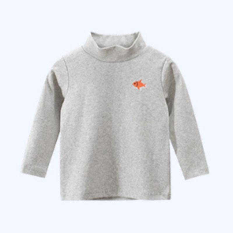 Spring Children's Clothing New Long Sleeve T-shirt High Collar Base Shirt