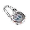 Multifunctional Luminous Clip On Carabiner Watch Mini Quartz Watch Compass for Outdoor Climbing Activities