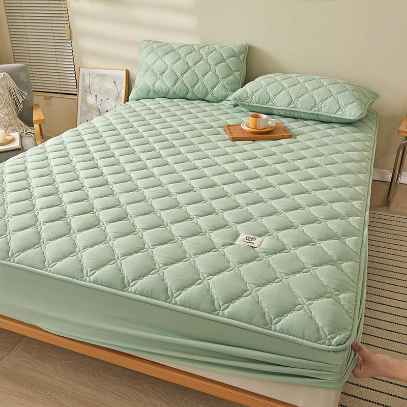 

Стьобані простирадла класу A для матерів і немовлят, зручні для шкіри покривала з потовщеної сирої бавовни, покривала та постільна білизна 1.8*2.0m 3pcs