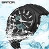 SANDA 6016 Watches Military Waterproof Date Electronic Watch Boy Girl Relogio Masculino Outdoor Sports Watches Men LED Digita