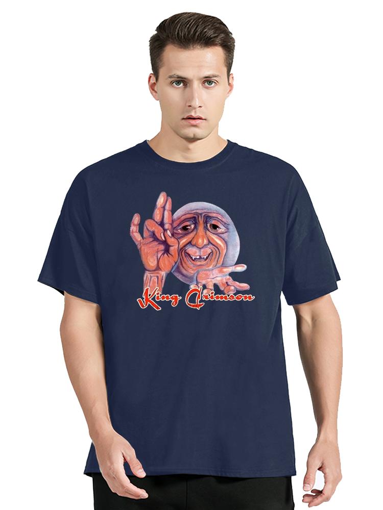 Shop Shirts Short Sleeve Zomer O-Neck Mens Black Tee For Men King Crimson English Rock Band T Shirt Clothing