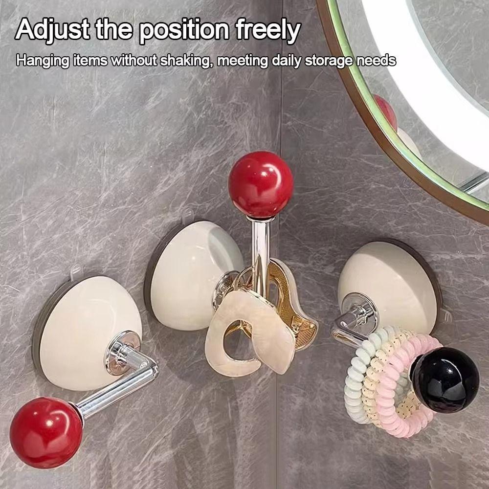 Punch-Free Hair Rings Hanger Wall Mount Hanging Headband Holder Scrunchie Organizer  Coat