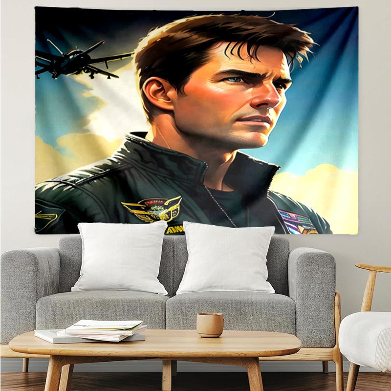 Top Gun Wall Hanging Tapestry Wall Cloth Tapestries Decor Wall Bedroom Decoration