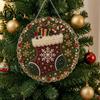 Festive Wall Ornaments Christmas Acrylic Tree Hanging Ornament, Faux Pearl Art DIY Painting Indoor Outdoor Suncatcher, 20cm Glowing Holiday