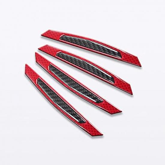 Car Door Edge Guard Reflective 4Pcs Trim Guard Stickers Bumper Protector Side Door Edge Defender Protector Anti Collision Anti-rub Fit for Most Car