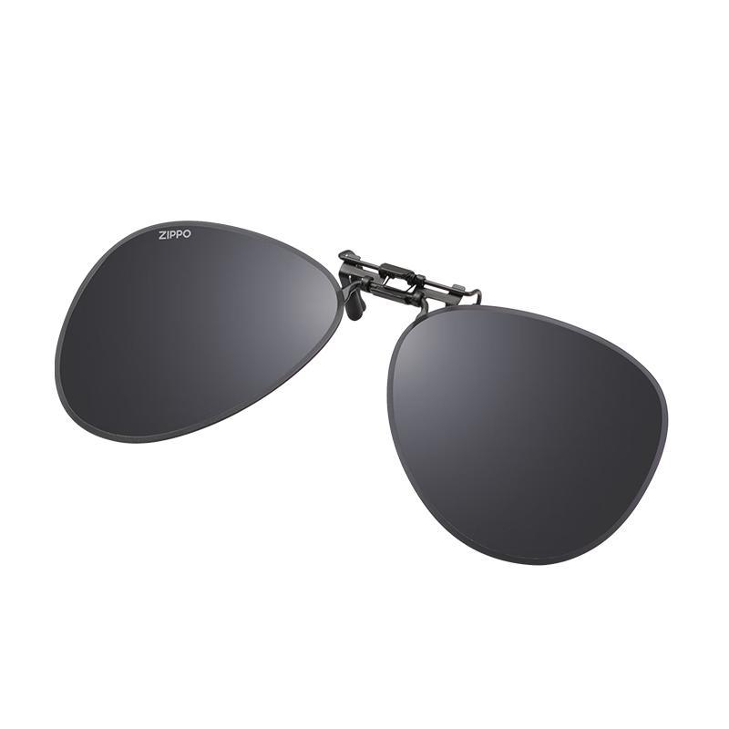 ZIPPO Polarized Clip-On Aviator Sunglasses for Myopia