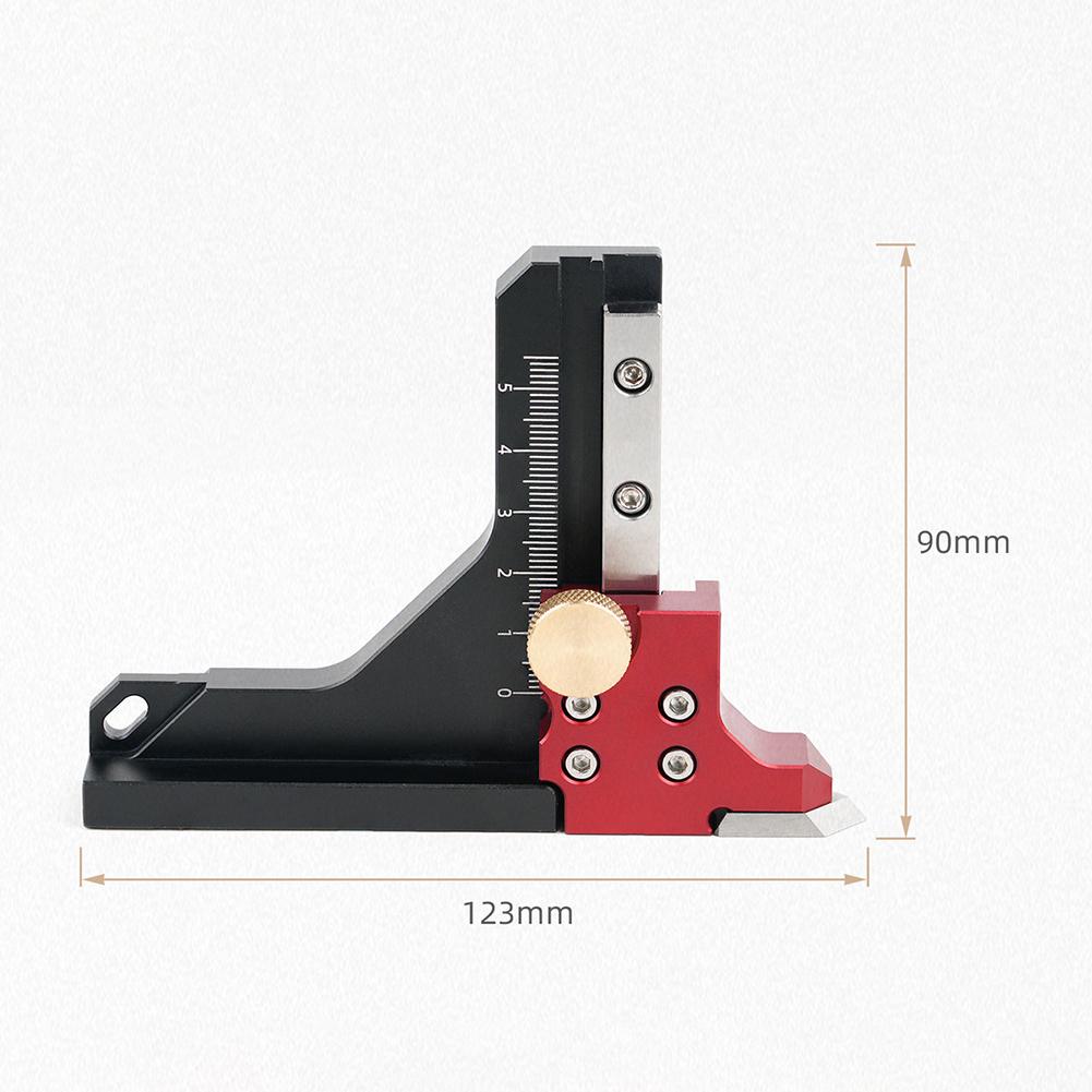 1x Height Gauge Ruler Table Saw Height Gauge Ruler Adjustable 0-60mm Accurate Cuts For Woodworking DIY