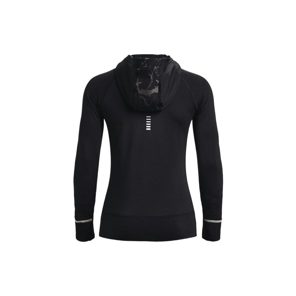 Under Armour Pattern Print Half-Zip Pullover Hoodie Women hoodies Black 1373206-001