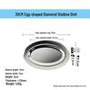 Stainless Steel Thickened Egg and Fish Tray for Canteen and BBQ