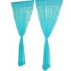 1x2M Rod Pocket Curtain Colorful Window Panel Fashion Sheer Tulle Curtains  Kid Room Classroom