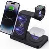 2026 New 3 In 1 Magnetic Wireless Charger Folding 15W Multifunctional Wireless Charging Stand for Phone Watch Smart Headphones