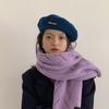 Winter Autumn Imitation Woolen Solid Color Women Berets British Hats Beanie Hat Korean Painter Caps