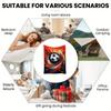 Red Orange Soccer Print thin Flannel Blanket for Bedroom,Living Rooms,Sofas Blankets,Lunch Breaks,blankets fluffy blanket