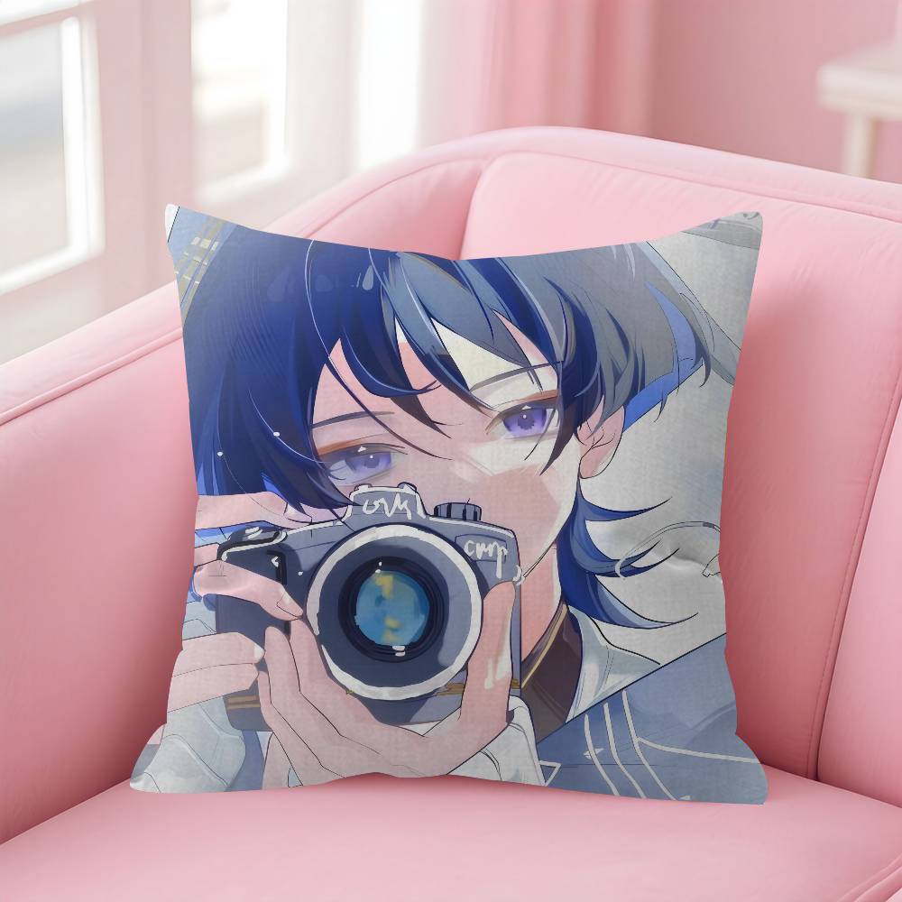 Games Genshin Impac Wanderer Cushion Cover Pillow Cover Decor Pillowcase Printed Cushion Case for Couch