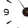 DIY Wall Clock 40cm Small Black Modern Simple European Style Silent Acrylic Frameless DIY 3D Wall Clock