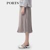 PORTS Women's Elegant Pleated Midi Skirt