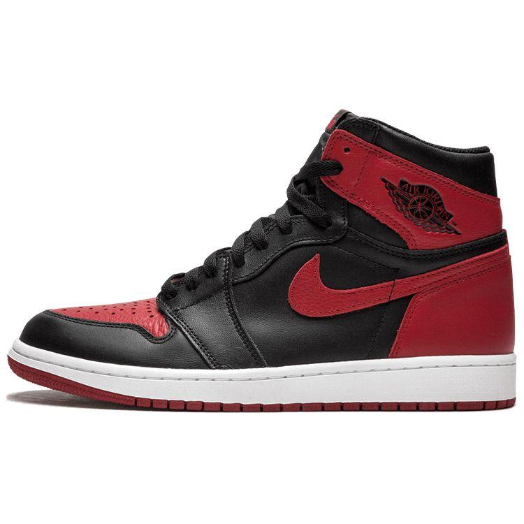 Air Jordan 1 Retro High OG Banned 2016 Men Sneakers Black Varsity-Red-White 555088-001