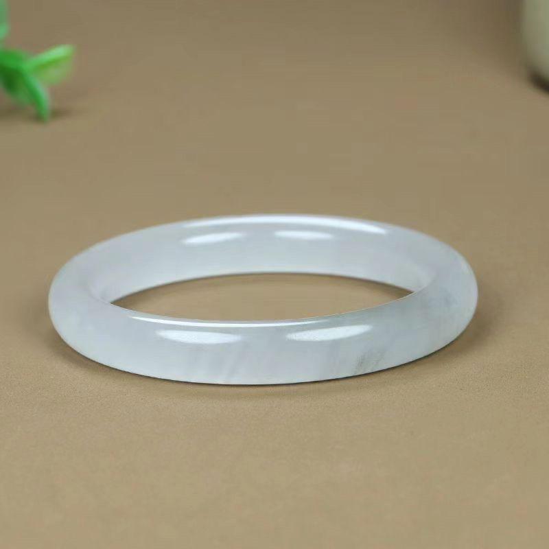 

Ice Gray Gobi Jade Bangle for Women - Elegant Gift