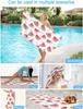 Beach Towel Watermelon Bath Pool Towels Summer Fruit Soft Absorbent Beach Towels Large Quick Dry Lightweight Camping Travel Yoga