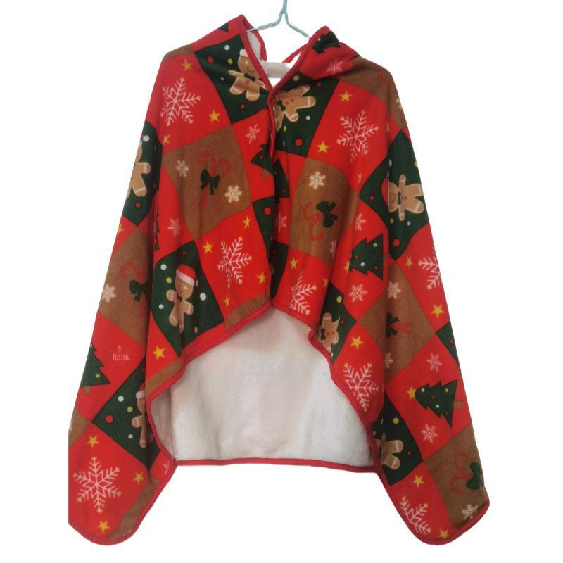 

Универсальное одеяло-шаль: A-Type Теплый двухслойный, плотный офисный чехол с ворсом 100 x 140 cm