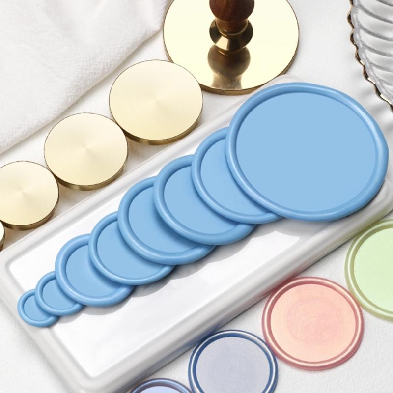 Unfinished Seal Stamp Head Flower Heart Stamp Head Round Square Stamp Head for Seal Card Envelope Craft Embellishment