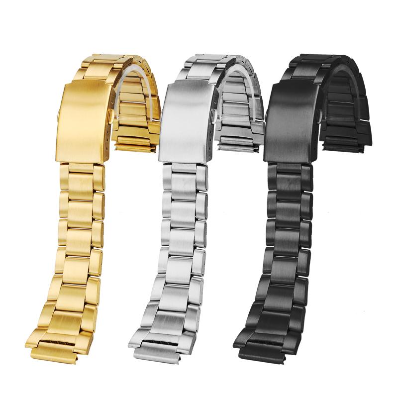 AE1200 Metal Case+strap Mod Kit For Casio Small Block AE-1200 AE-1300 Stainless Steel Strap Black Silver Watch Band Men Bracelet