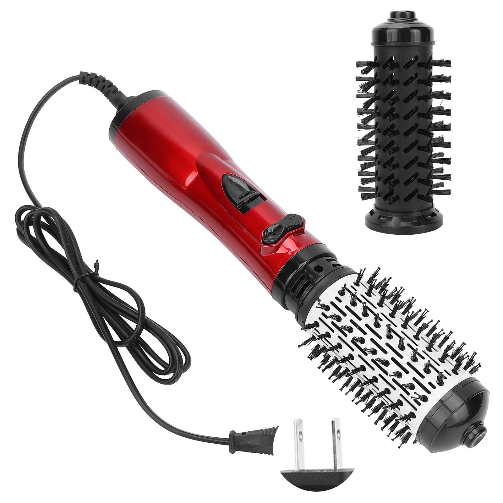 

Фен-щетка для укладки волос, разглаживание, выпрямление, набор горячих вращающихся щеток для женщин US Plug 220V