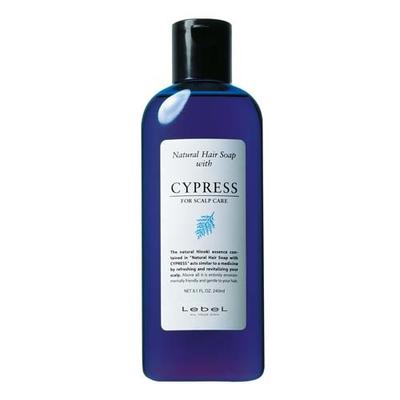 Savon capillaire naturel au CYPRÈS Shampooing pour cuir chevelu et cheveux sensibles et secs au cyprès, 240 ml