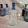 Duschgel- und Shampoo-Spenderflasche aus Twill-Glas, einteilig