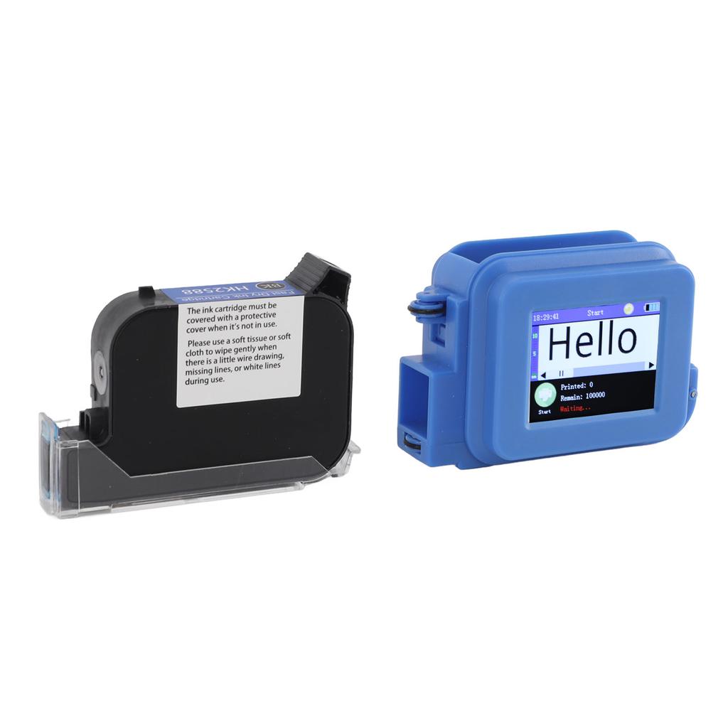 Pocket Inkjet Printer Adjustable Printing Height 0.1? 0.5in/1in Touch Screen Handheld Inkjet Coder