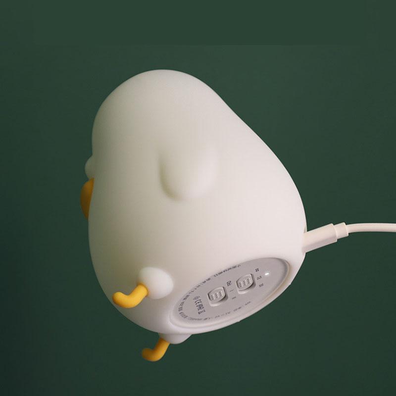 Duck Silicone Night Light Led USB Rechargeable Night Lamp Touch Sensor Bedroom Bedside Lamp Kids Baby Children Gift Sleep Lights