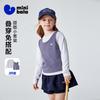 minibala Girls' Long Sleeve T-shirt & Vest Set