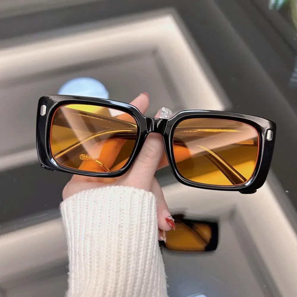Big Square Vintage Sunglasses Women Brand Designer Mirror Sun Glasses Female Fashion Hip Hop Punk Outdoors