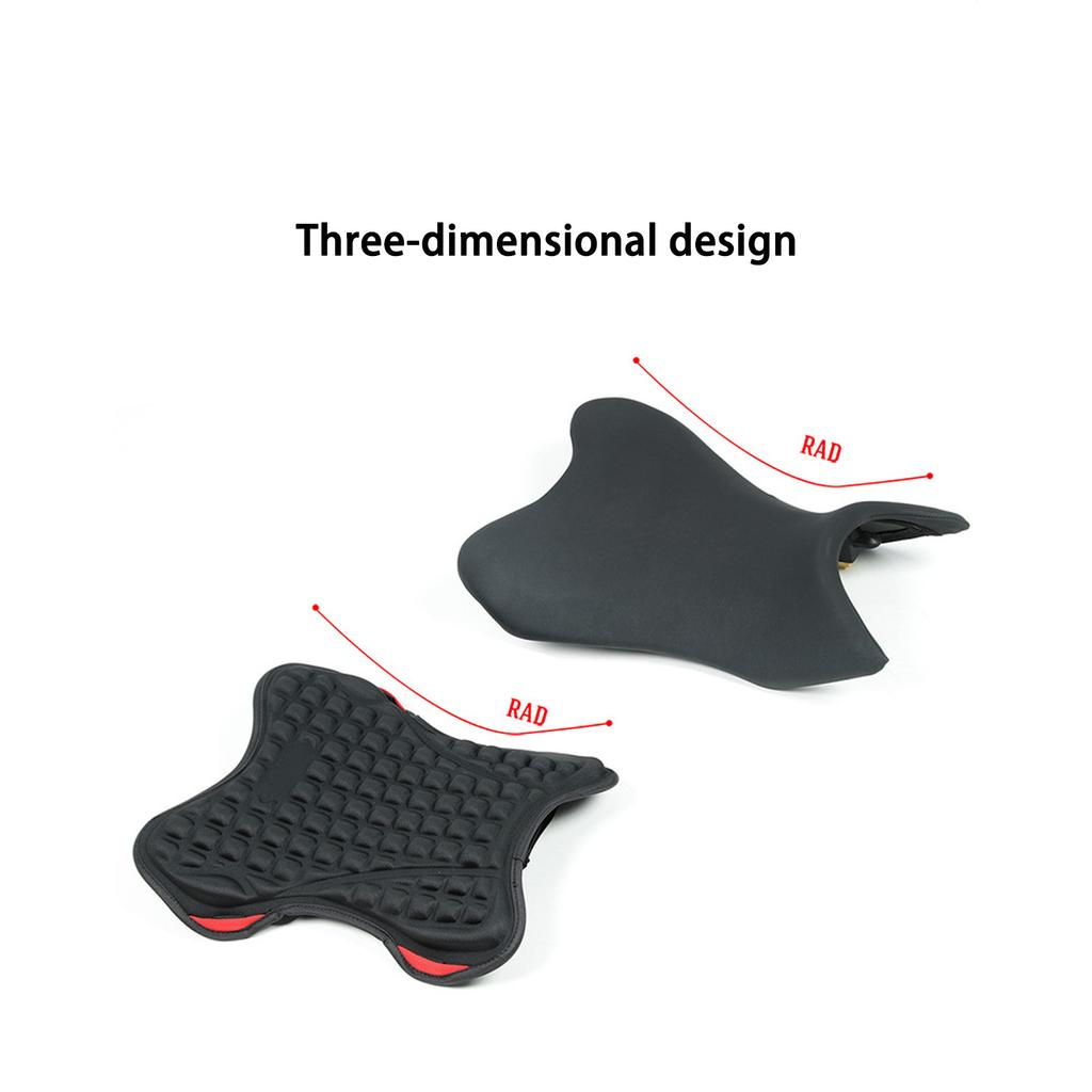 Ergonomic Motorcycle Seat Cushions High Elasticity Layer Pressure Relief Design Non Slip PVC Base Universal for Bike