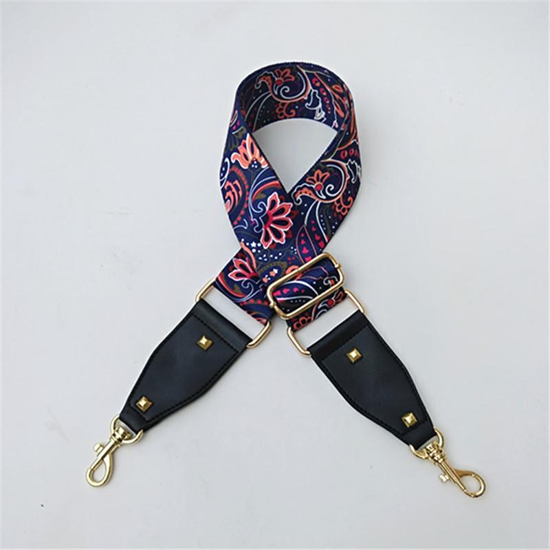 Ribbon Replaceable Adjustable Strap One Shoulder Oblique Cross Ethnic Style Long Shoulder Strap Women's Bag Strap Accessories