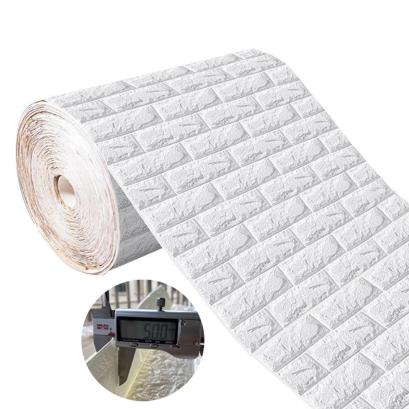 3D-Wandaufkleber, Ziegelimitat, Schlafzimmer-Dekoration, wasserdicht, selbstklebende Tapetenplatte für Zuhause, Wohnzimmer, Küche, TV-Hintergrund